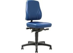 4016849442860 - Drehstuhl All-In-One Trend 9633 mit Rollen Kunstleder Skai blau