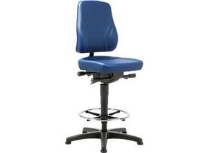 4016849456218 - Drehstuhl All-In-One 9631 Aufstiegshilfe und Gleitern Kunstleder Skai blau