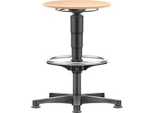 4016849950518 - Allround Hocker Bimos sitzhöhenverstellbar 560-810 mm mit Gleiter & Fußring Buche-Schichtholz langlebig leicht zu reinigen