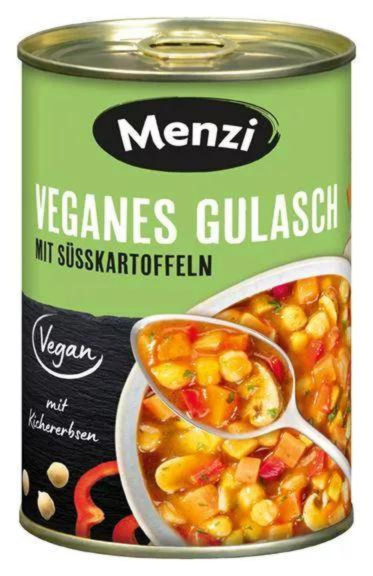 4016900419466 - Veganes Gulasch mit Süßkartoffeln von Menzi 400g