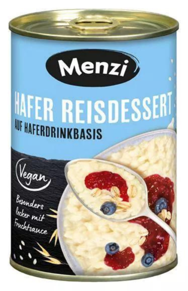 4016900420110 - Hafer Reisdessert auf Haferdrinkbasis von Menzi 400g