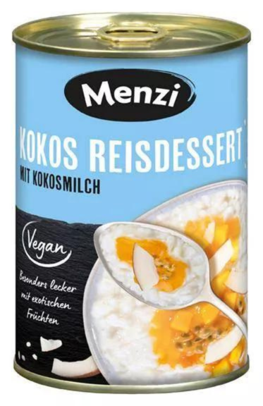 4016900420196 - Kokos Reisdessert mit Kokosmilch von Menzi 400g