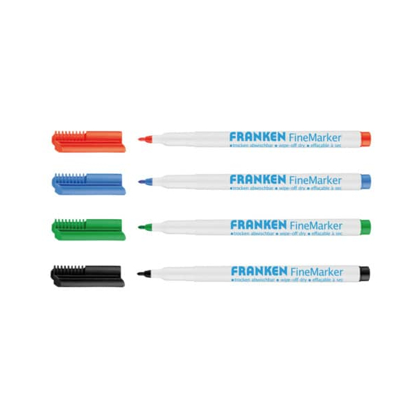 4016946062572 - Boardmarker-Set FineMarker Z1994 Etui 4-farbig sortiert 1-2mm Rundspitze 4016946062572 4 Stück