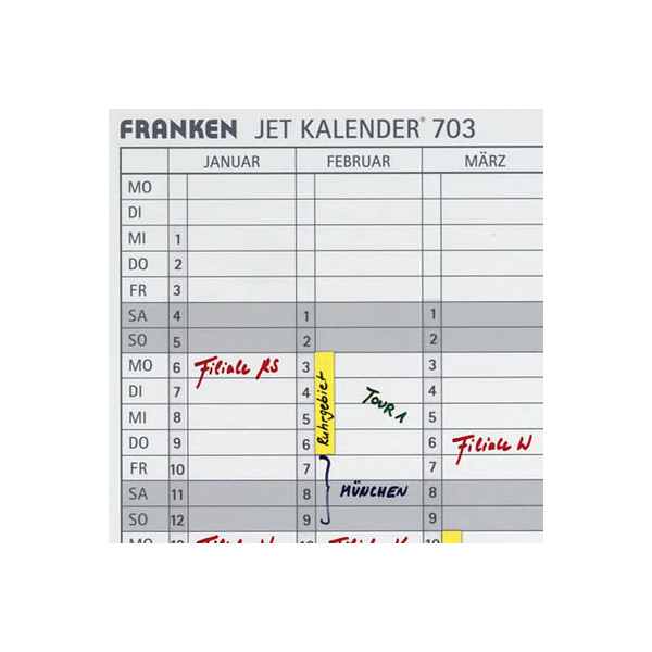 4016946079709 - Datumsstreifen 1-31 selbstklebend für JETKALENDER JK703 4016946079709 12 Streifen