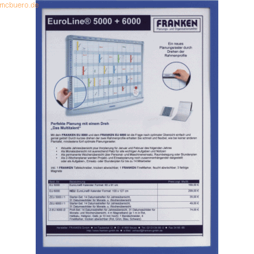 4016946185202 - X-tra!Line DIN A4 Inforahmen Selbstklebend Blau Kunststoff ITSA4S 5 03 168 (B) x 23 (H) cm 5 Stück