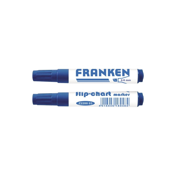 4016946189484 - Flipchartmarker Z2200 03 Stift blau 2-6mm Keilspitze 4016946189484 Franken