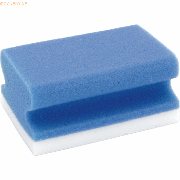 4016946192668 - - Tafelschwamm X-Wipe Schreibtafeln 7 x 45 x 95 cm (b x h x t) Schaumstoff blau weiß 2 St Pack