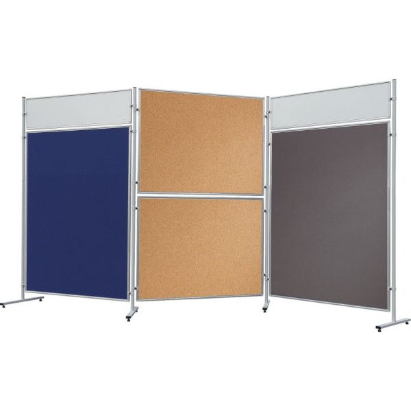 4016946193948 - Pinnwand ECO EL-UTF9003 120x90cm Filz + Filz (beidseitig) Aluminiumrahmen blau + blau 4016946193948 Franken