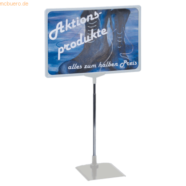 4016946195584 - Preisständer A3 ausziehbar 32-62 cm grau