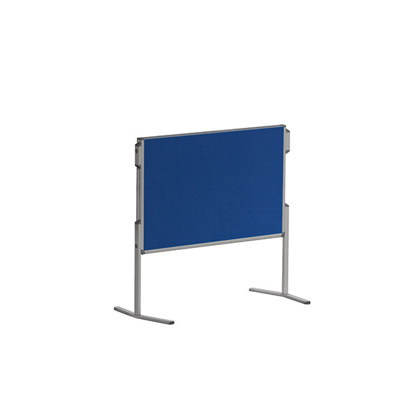 4016946207904 - Moderationstafel Pro MT880303 120x150cm Filz + Filz (beidseitig) pinnbar klappbar blau + blau