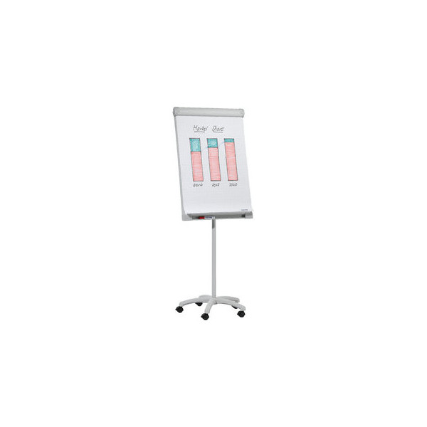 4016946211468 - Flipchart PRO Mobil FC41 5 Rollen höhenverstellbar magnethaftend Ablageschale Tafel 670 x 950 mm