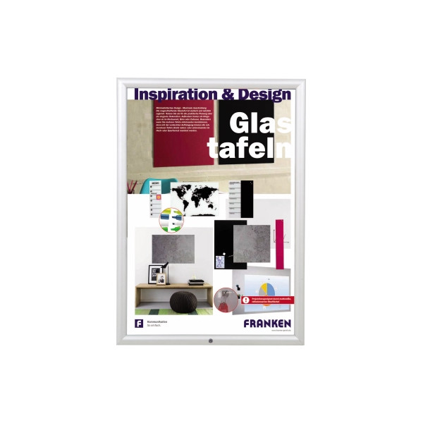 4016946224482 - Plakat-Klapprahmen Security BS190 silber A2 für Außenbereich mit Antireflexfolie 4016946224482 Franken