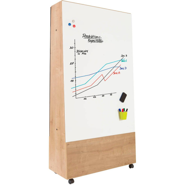 4016946717694 - Whiteboard-Ständer Natural braun 1500 x 1000 keine Fächer