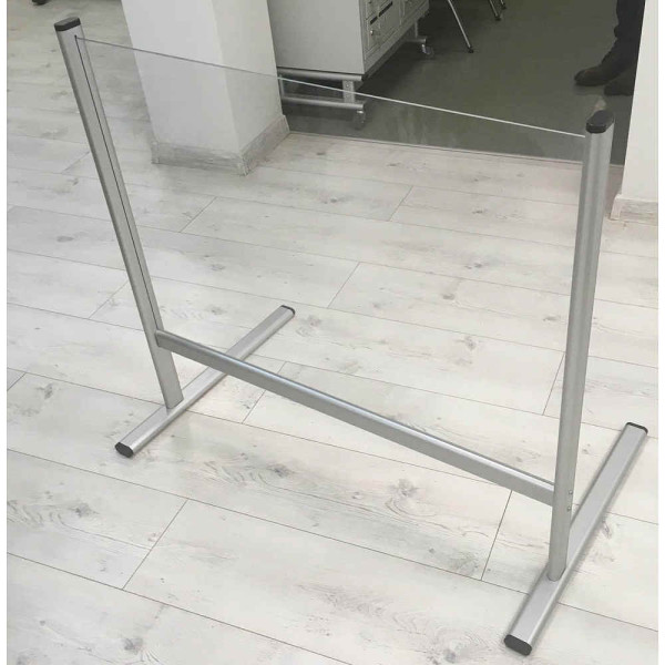 4016946718554 - Spuckschutz transparent 40x65cm Acrylglas mit Durchreiche auf 20cm Höhe Aufsteller 4016946718554 - Spuckschutz transparent 40x65cm Acrylglas mit Durchreiche auf 20cm Höhe Aufsteller