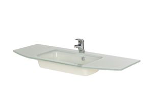 4017026072504 - Glaswaschtisch Amstetten - weiß - 112 cm - 15 cm - cm 480 - Sconto 4017026072504 - Glaswaschtisch Amstetten - weiß - 112 cm - 15 cm - cm 480 - Sconto
