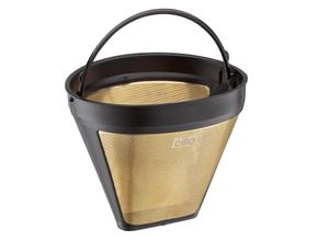 4017166116007 - Gold Dauerfilter für Kaffee Spezial gehärteter Filter 24 Karat vergoldet absolut geschmacksneutral Durchmesser 125 cm