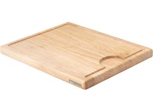 4017167323305 - Tranchierbrett CONTINENTA braun (holzfarben) B29cm H24cm L37cm Holzwerkstoff Schneidebretter Gummibaum 37x29x24cm