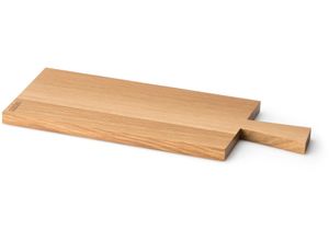 4017167410302 - Schneidebrett CONTINENTA braun (holzfarben) B22cm H2cm L50cm Eichenholz Schneidebretter Eiche