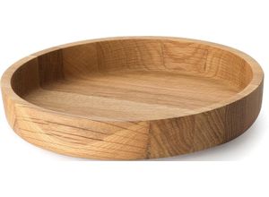 4017167413402 - Schale Eiche braun (holzfarben) H48cm Ø25cm Holzwerkstoff Schüsseln Deko-Schale Holzschale Holzschüssel Eichenholz