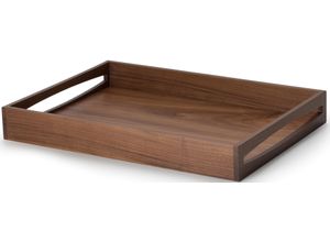 4017167424002 - Tablett Walnuss Tabletts Gr B L 35 cm x 49 cm braun (holzfarben) Serviertabletts