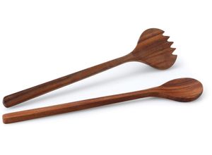 4017167484105 - Salatbesteck CONTINENTA braun (holzfarben) Holzwerkstoff Kochbesteck-Sets Akazie 36 cm 4017167484105 - Salatbesteck CONTINENTA braun (holzfarben) Holzwerkstoff Kochbesteck-Sets Akazie 36 cm