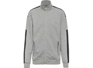 4017182832318 - Sweatjacke Lorenz Stehkragen Baumwoll-Anteil für Herren grau 54