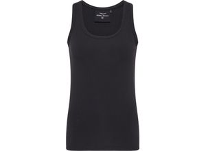 4017182885093 - Top Brenda Rippstruktur U-Ausschnitt für Damen schwarz XS