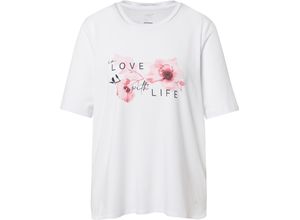 4017182932421 - JOY Damen T-Shirt Luzie in Love with Life weiss Größe 48 36880