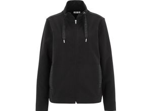 4017182962961 - Fleecejacke Fabienne Stehkragen Tunnelzug für Damen schwarz 40