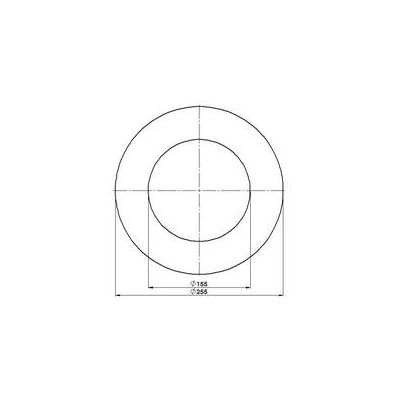 4017537462054 - FireFix Mauerrosette Ø 150 mm grau