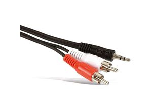 4017538002754 - Audio-Adapterkabel Klinke auf 2x Cinch 5 m