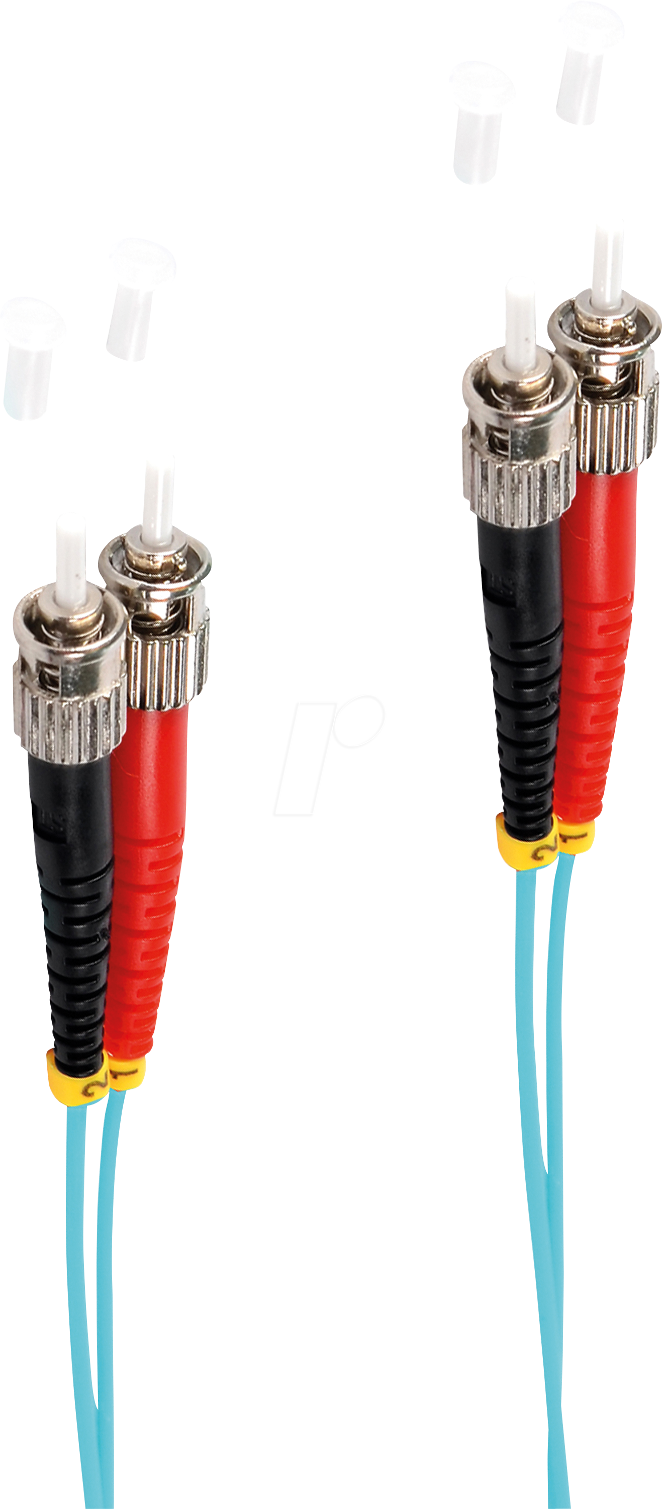 4017538010995 - SHVP BS77903-3 - LWL Patchkabel Duplex ST   ST 50 125µ OM3 aqua 3m