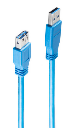 4017538042354 - SHVP BS77135 - USB 30 Kabel A Stecker auf A Buchse blau 5 m