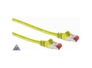 4017538044754 - CAT6A Patchkabel S-FTP PIMF GHMT Zertifiziert Halogenfrei gelb 15 m