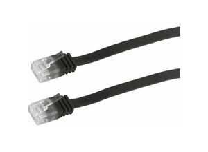 4017538047267 - CAT6 Patchkabel Flachkabel U UTP schwarz 15 m