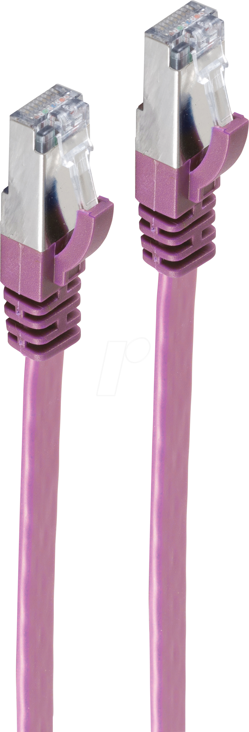 4017538072498 - SHVP 75511SL25V - 025 m Patchk-Flach U FTP Cat7-Rohkabel violett