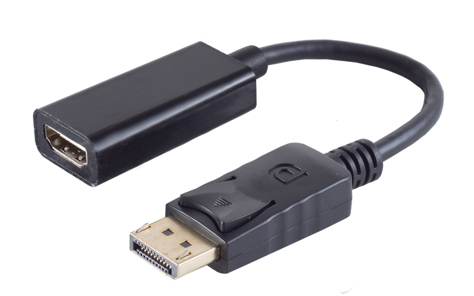 4017538076281 - BASIC-S DisplayPort - HDMI Adapter schwarz