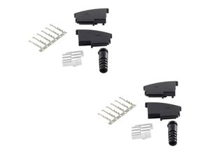 4017538081087 - - Shiverpeaks basic-s 2x Telefon tae N-Stecker unmontiert Bausatz Stecker gewinkelt Schwarz Shive