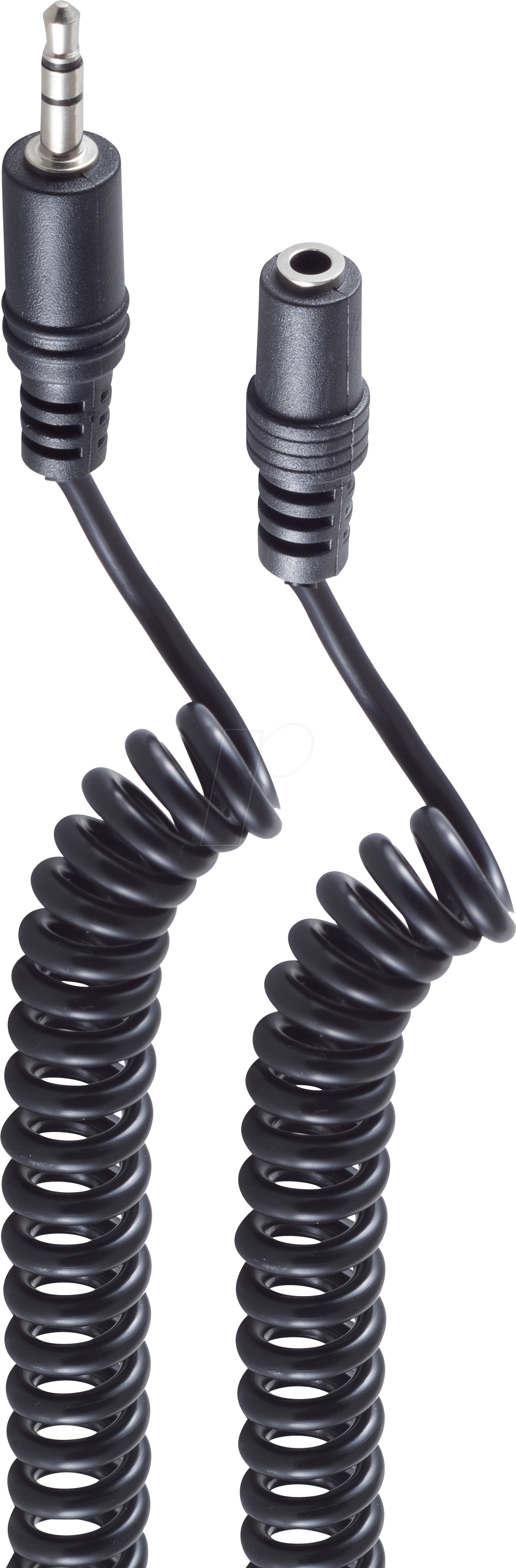 4017538091826 - SHVP BS30815-25 - Kabel Klinke Verlängerung 35 mm 3-Pin Spiral 25 m