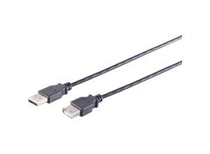 4017538093967 - S-IMPULS USB-A Verlängerungskabel 20 schwarz 18m