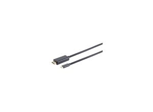 4017538106773 - S-Conn 10-56025 1 M VIDEO Kabel Adapter HDMI Typ A (STANDARD) USB Typ C Schwarz