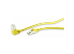 4017538117229 - CAT6 Patchkabel S FTP 90°-gerade 10 m gelb