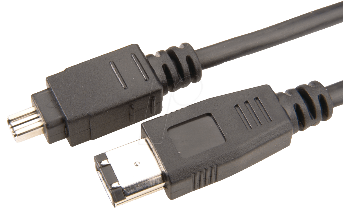 4017538772121 - AK FW 6-4 2M - Firewire Kabel 4-pol ST  6-pol ST 18m