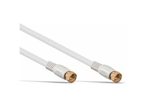 4017538981431 - S-IMPULS SAT-Antennenanschlusskabel 2x F-Stecker weiß 375m 100dB vergoldet