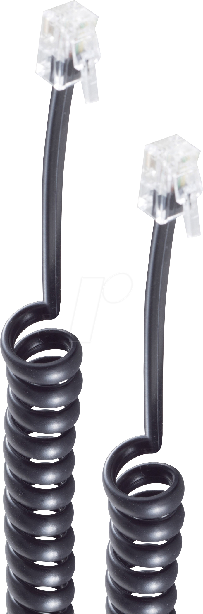 4017538986009 - SHVP BS70134 - Telefonhörer-Spiralkabel 2x 4P4C weiß 4m