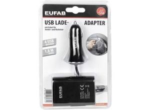 4017681164712 - Usb Ladeadapter mit Kabel und Ladeeinheit für die Rücksitzbank Handyzubehör - Eufab