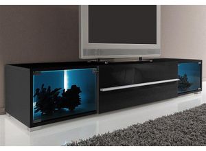 4017784830712 - TV-Board HÖLTKEMEYER Aqua Sideboards Gr B 161 cm schwarz (schwarz schwarz) Breite 141 cm oder 161