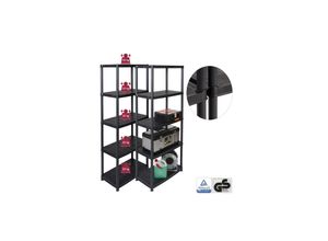 4017787601661 - Set 2 x Kreher Regal Platin 15 Zoll (Schwarz)