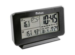 4017805406896 - Mebus - Funk-Wetterstation 4x13x8cm kabellos schwarz