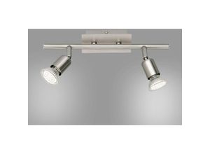 4017807239959 - Reality Leuchten - led Deckenstrahler nimes 2 flammig Metall Silber 30cm breit